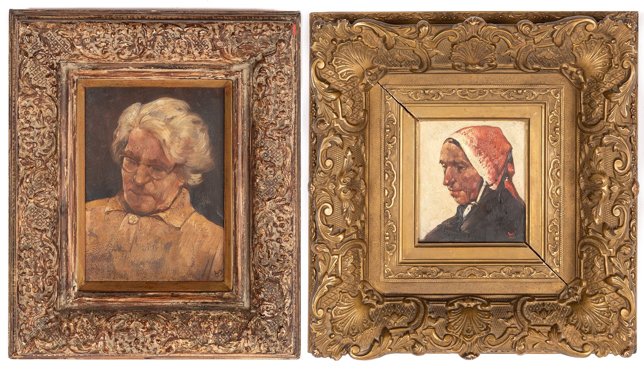 (2) Willem Van Den Berg (Dutch, 1886-1970)  Paintings